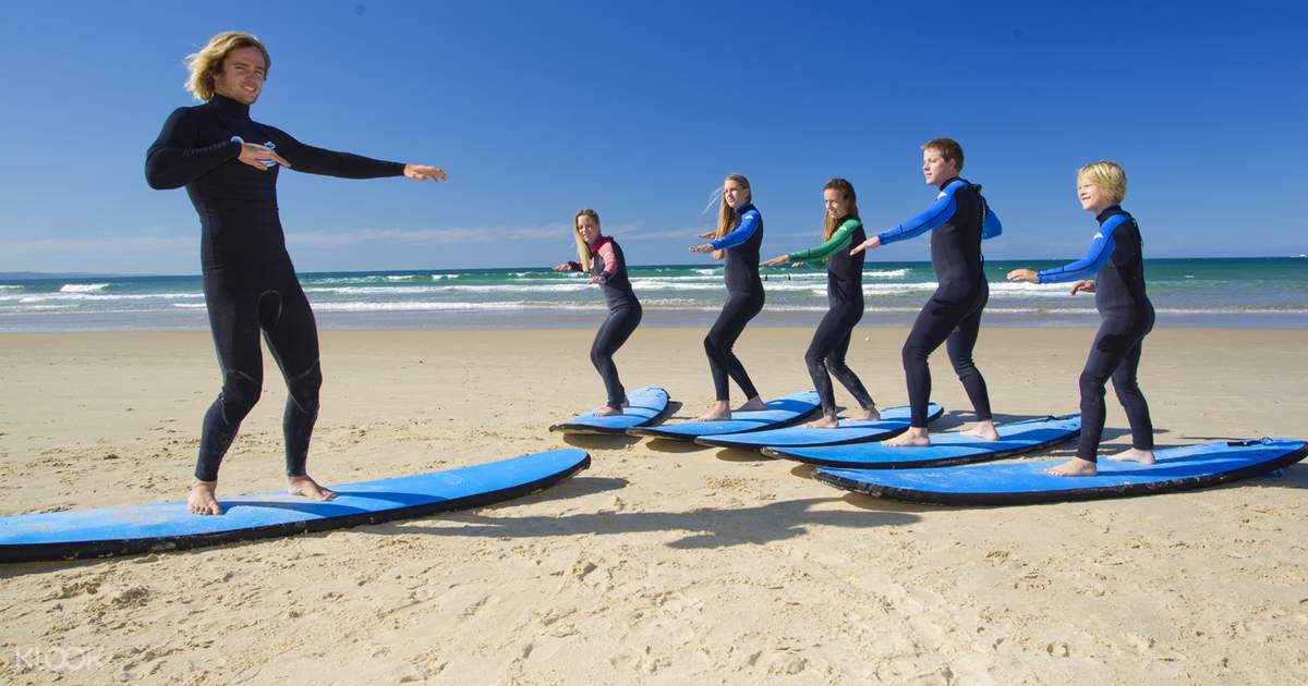 Surfing Course for Beginners at Noosa Heads Sunshine Coast, Australia